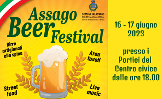 Assago Beer Festival: il 16 e 17 giugno presso i portici del Centro civico